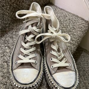 Studded High-Top Sneakers